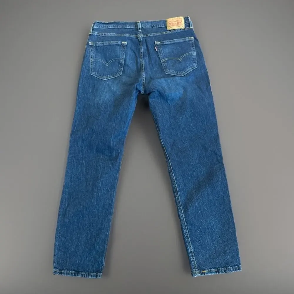 Levi's 541 Athletic Taper Jeans Mens 36x32 Blue Medium Wash Stretch Denim